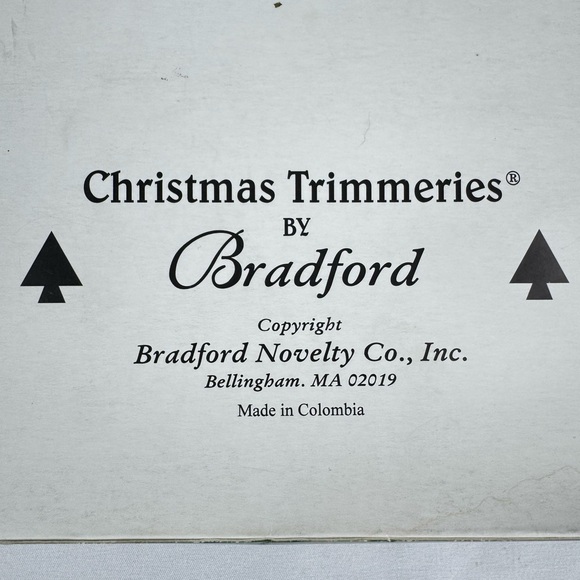 Set of 4 Vintage 90’s Mini Glass Christmas Ornaments by Brandford - Picture 6 of 7